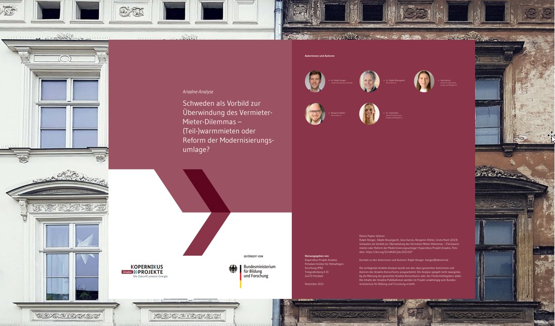 Der Weg zu klimaneutralen Gebäuden ist noch weit, zeigt neue #Ariadne Analyse:
1⃣Mietrecht reformbedürftig, speziell Modernisierungsumlage
2⃣Teilwarmmiete-Konzepte sinnvoll, aber zu komplex
3⃣gerechte Aufteilung der Belastungen zw. Vermietern &amp; Mietern 
👉ariadneprojekt.de/news-de/wie-da…