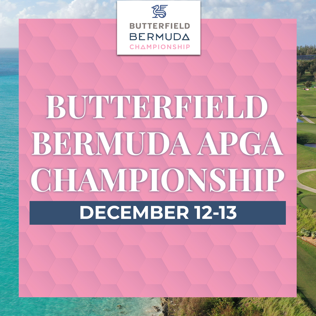 WAKE UP BERMUDA! ☀️⛳️ The Butterfield Bermuda APGA Championship starts today and is FREE to the public! Come out to Port Royal Golf Course and show your support! The field consists of 18 finishers from the 2023 APGA season and three local Bermudian Qualifiers!