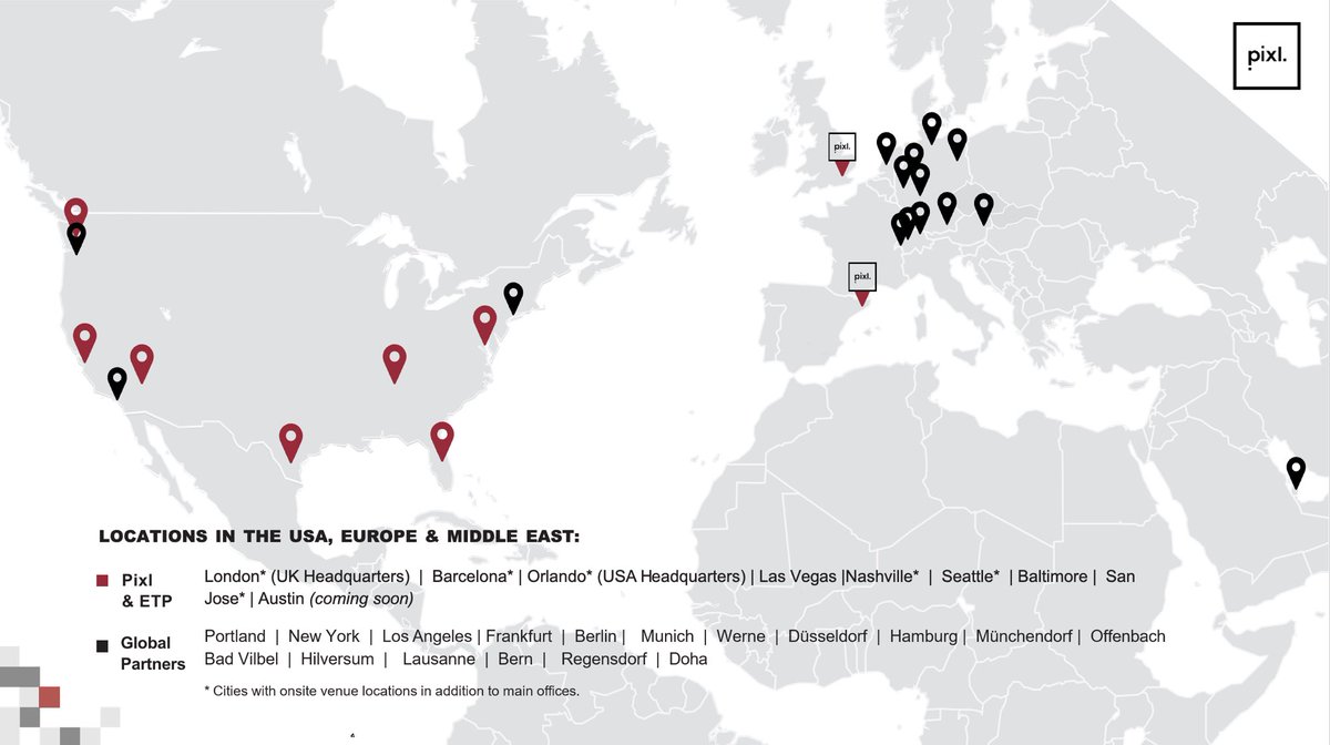 pixlevolution's tweet image. Did you know: in 2019, we joined Entertainment Technology Partners (ETP), expanding our footprint to 25 global locations enabling you to now collaborate with our regional account managers and project managers to deliver events worldwide seamlessly and efficiently. #Eventprofs