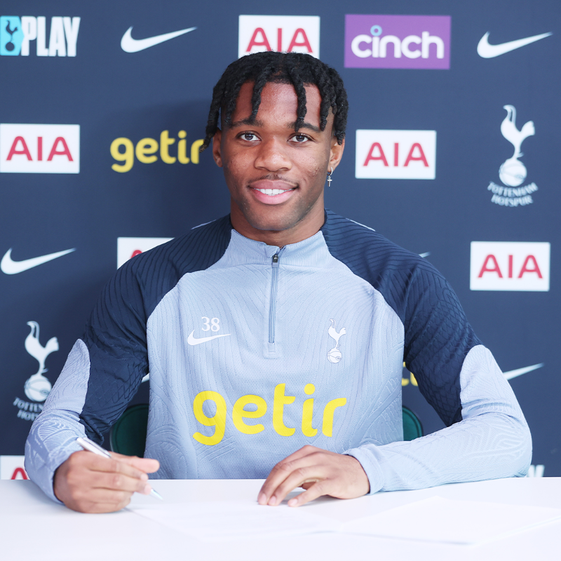 SpursOfficial's tweet photo. We are delighted to announce that Destiny Udogie has signed a new contract with the Club that will run until the summer of 2030! 🤍