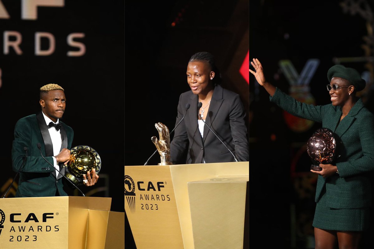 Massive kudos to our outstanding Nigerian trio who shone in their respective categories at the #CAFAwards .

Amid these celebrations, let's underscore the significance of football coaching education in our quest to nurture more stars from Nigeria.

— IJABALL ✍🏾