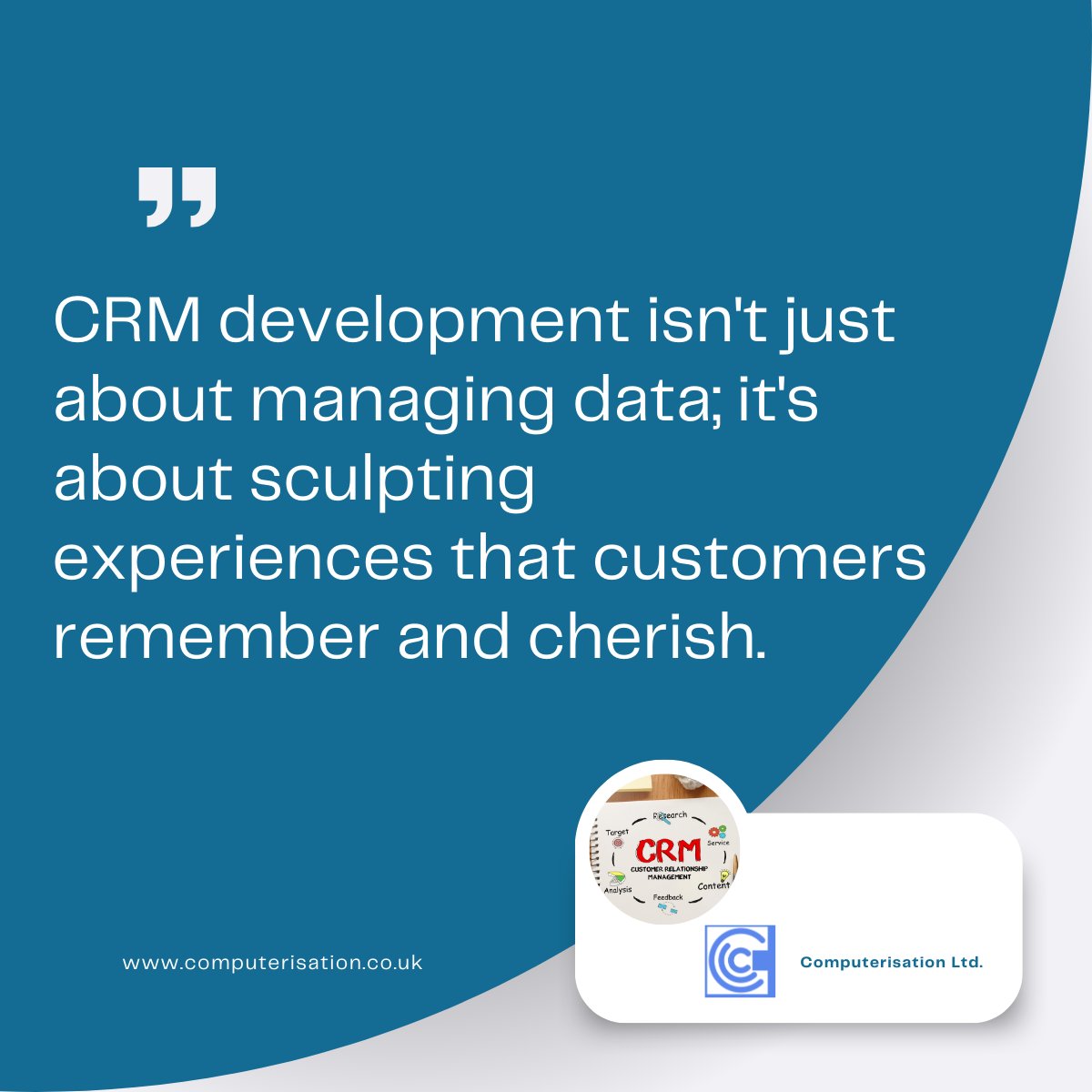 CRM is not just a Tool, It is way more than that...
#crm #CRMdeveloper #CRMUK #CRMdevelopment