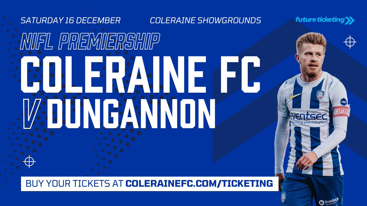 🎟️ spread some festive cheer.

We would love you to be #InThatNumber as the Bannsiders face Dungannon Swifts on Saturday ⤵️ #COTB

👉 colerainefc.com/ticketing/