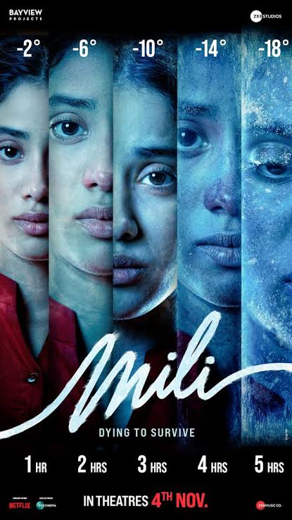 1. MILI [2022] 
starring: janhvi kapoor, sunny kaushal, manoj pahwa
genre: drama
length: 2j 7m

rating: 10/10
#MILI #JanhviKapoor #SunnyKaushal #ManojPahwa