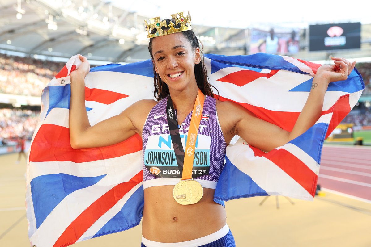 Our heptathlon hero ✨ Huge congratulations to @JohnsonThompson on being nominated for BBC Sports Personality of the Year 2023 for her iconic gold at #Budapest2023 🥇 #BBCSPOTY