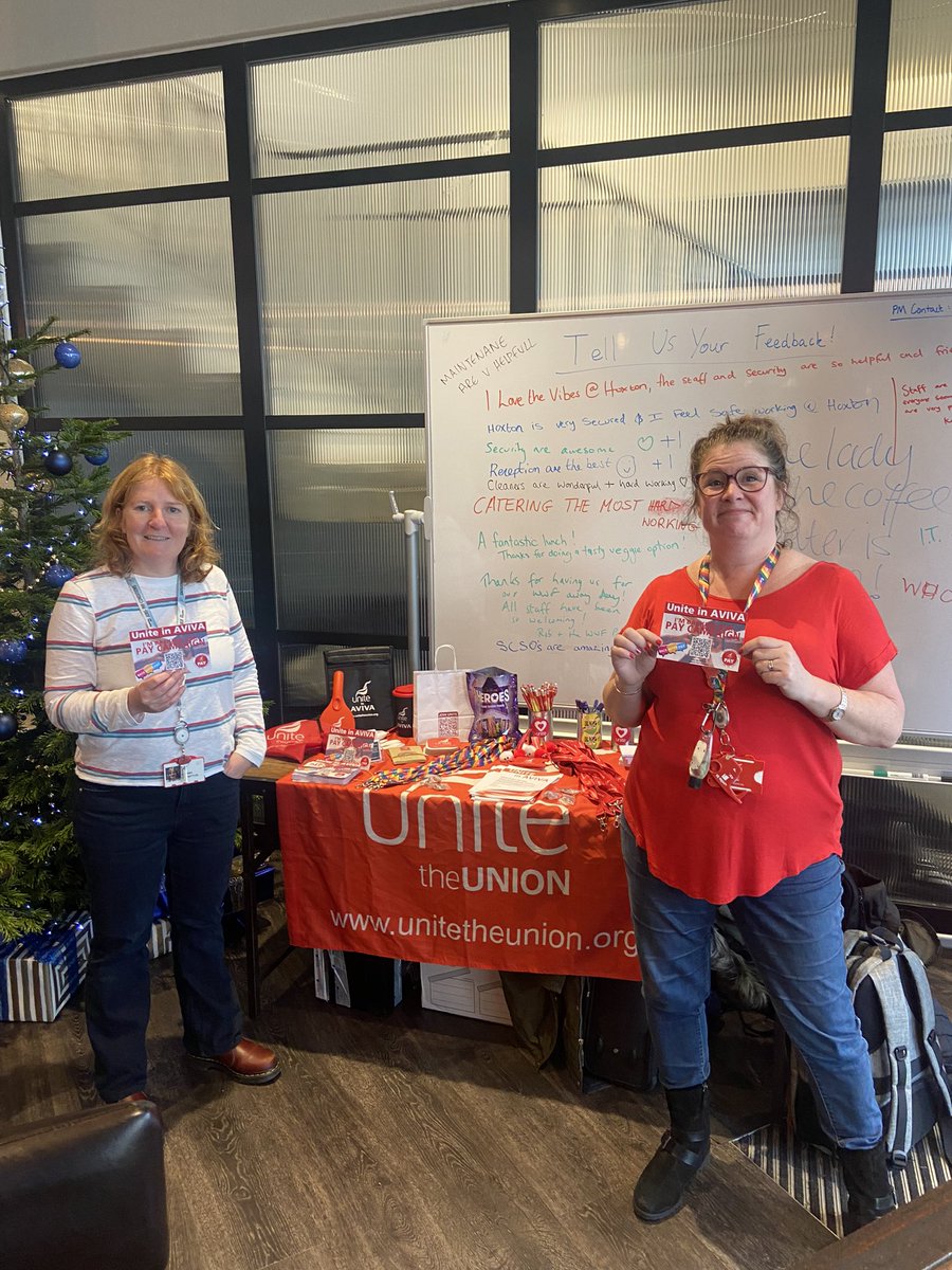 If you’re in Hoxton today come and see us in reception to back the pay campaign.
