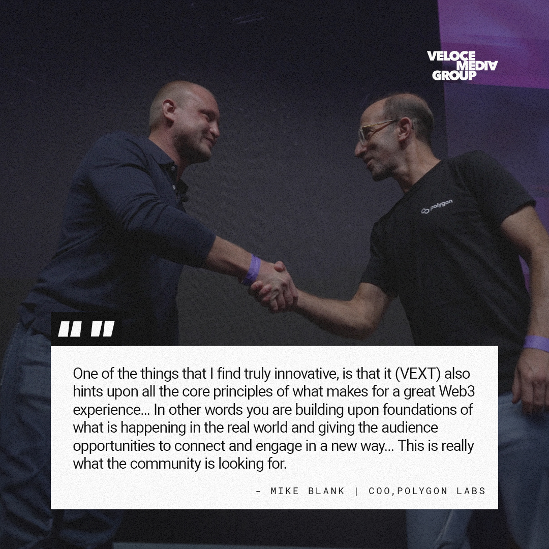 It’s already been 3 months since $VEXT launched! 👀 
Back in September, our CEO, @rupert_s_c spoke with Mike Blank, COO @0xPolygonLabs on the future of gaming & sports with VEXT🎮🏎 

#Polygon #VEXT #Web3Gaming #Web3Sports