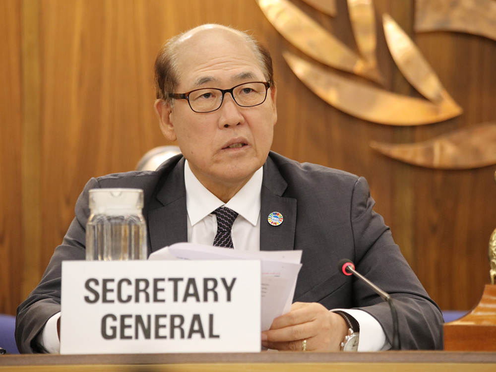 Statement by IMO Secretary-General Kitack Lim on the recent reports of threats made to commercial shipping in the Red Sea. Read the full statement here: tinyurl.com/yc3d4xfa