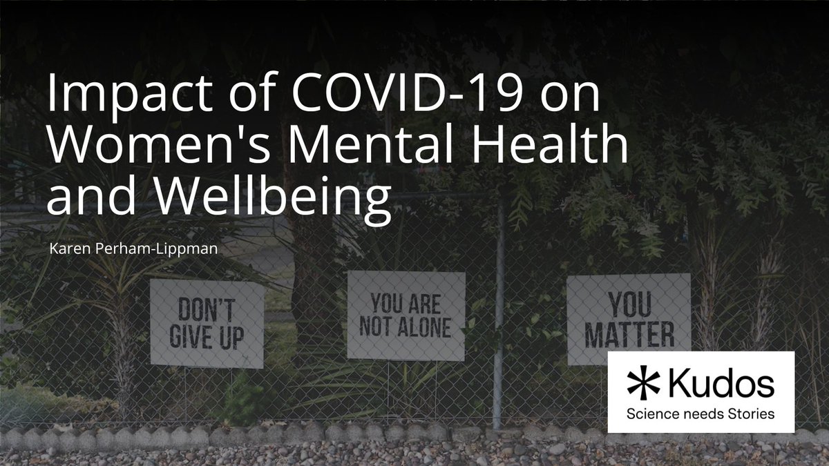 What affect did the #COVID-19 #pandemic have on women’s #mentalhealth? Find out in research from Karen Perham-Lippman @G0ldil0x24 on Kudos. #StoryOfMyResearch @MDPIOpenAccess @EasternU hubs.ly/Q02c8h7B0