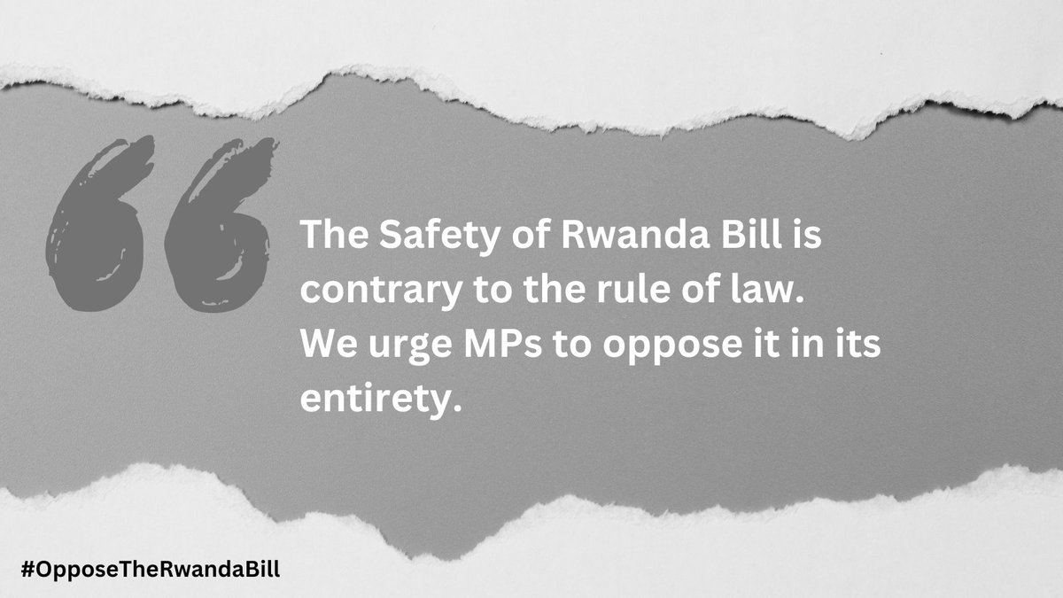 ⚡️The Safety of Rwanda Bill has its Second Reading in the @HouseofCommons today. We are asking MPs to reject it in its entirety. Read our joint briefing with @JUSTICEhq and @FreefromTorture 👇 ilpa.org.uk/wp-content/upl…
