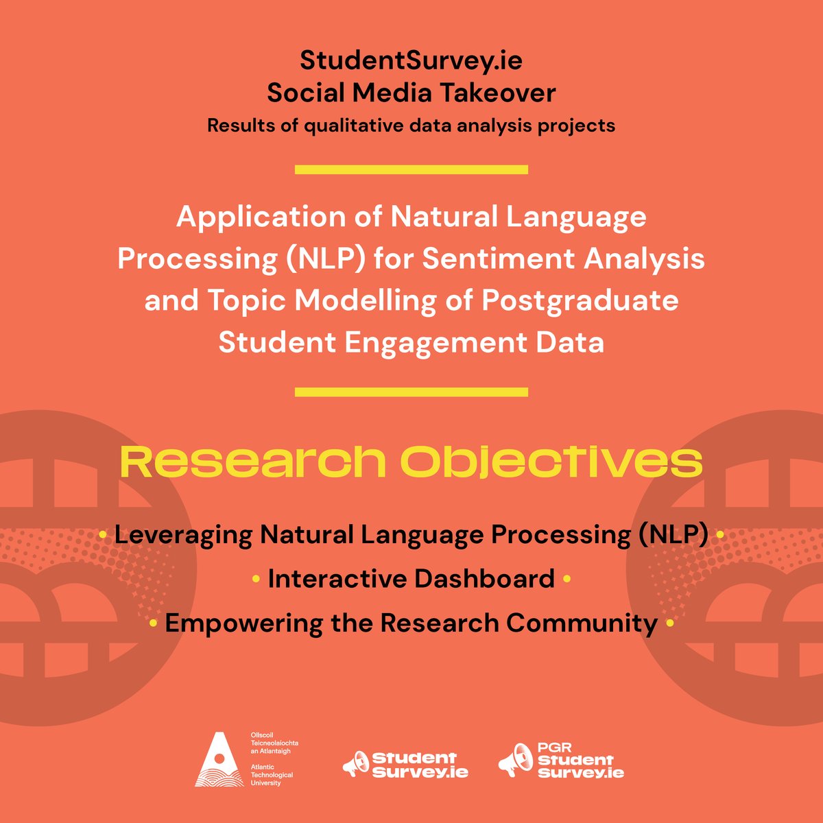 Our research in <a href="/atu_ie/">Atlantic Technological University</a> involved leveraging Natural Language Processing to look at over 10,000 free response answers to discover themes and identify factors driving student positivity. <a href="/DrEtainK/">Dr Etain Kiely</a> <a href="/DrCormacQ/">Cormac Quigley</a> <a href="/IOgbuchi/">Ikechukwu Ogbuchi</a> <a href="/ontizy/">Onty</a>
