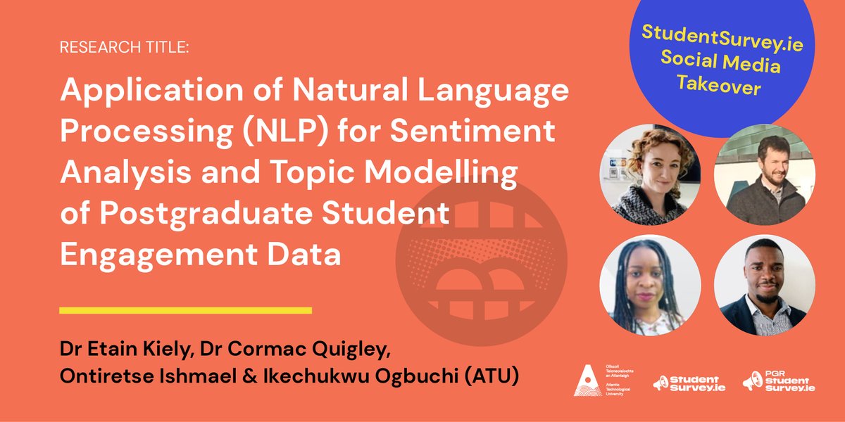 🚀 Dr. Etain Kiely, Dr. Cormac Quigley, Ikechukwu Ogbuchi &amp; Ontiretse Ishmael from ATU launch their report, analysing the PGR studentsurvey.ie data which gives new insight into what is a good postgraduate experience. 

 Check out the report here 👉  studentsurvey.ie/sites/default/…