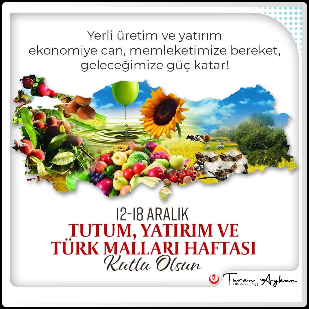 Bir gün değil her gün yerli ürünlere destek ver, milli ekonomiye katkıda bulun, bu milli bir görevdir.

Birlikte daha güçlüyüz! 
#YerliMalıHaftası

@Mustafa_Destici
@bbpgenelmerkez
 #YerliUretim #MilliGurur