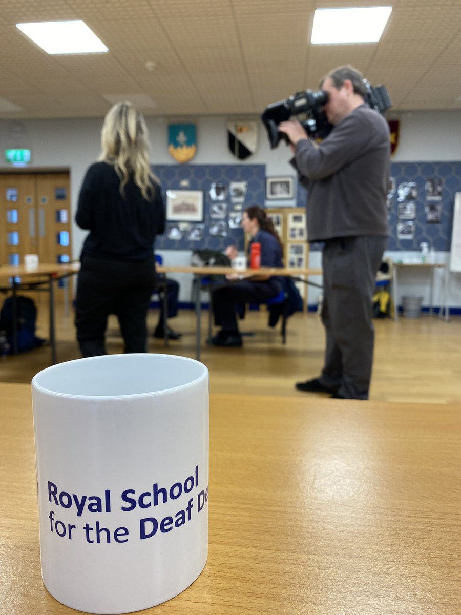 Great time this morning showcasing the fantastic #BSL work between @DerbyshireFRS and @RoyalSchoolDD creating a piece for @bbcemt 6.30pm I believe it will be on, so watch out for it!