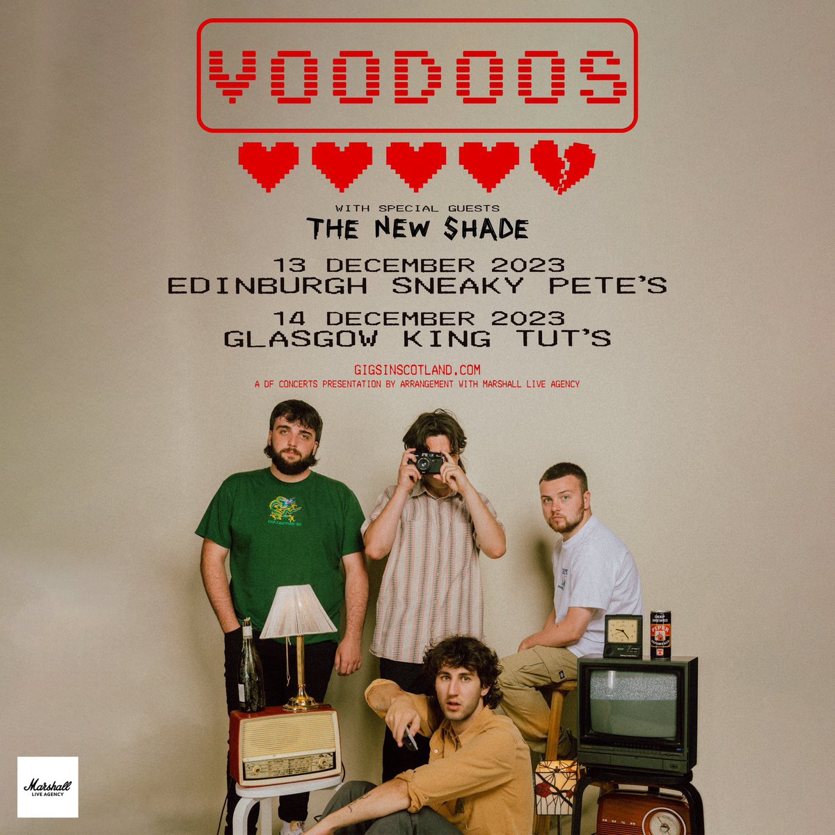 Last tickets for our show tomorrow @sneakypetesclub and Thursday @kingtuts are available here: linktr.ee/voodoos Both shows have low tickets, thanks to everyone who has bought so far ❤️