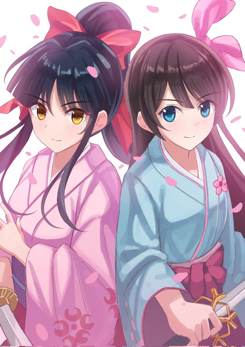 真宮寺さくらと天宮さくら #サクラ大戦 #新サクラ大戦 #真宮寺さくら