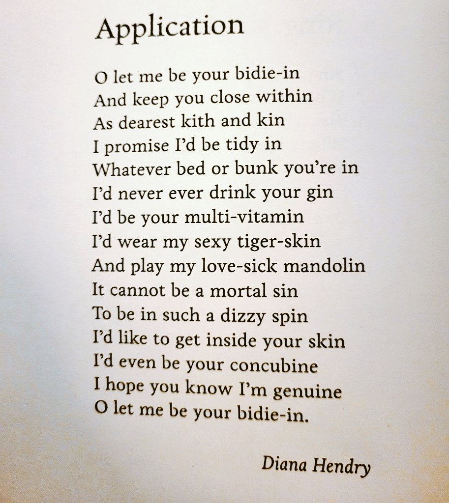 'It cannot be a mortal sin
To be in such a dizzy spin' ❤️‍🔥

I've used 'Watching Telly With You' before so here is another cracker from Diana Hendry

#PoetryAdvent
#ScottishPoetry

[Diana Hendry]