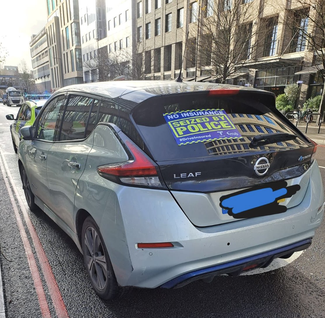 This driver failed to realise his own insurance policy didn't cover him to drive another vehicle he already owned. Driver reported and vehicle seized #driveinsured CP871