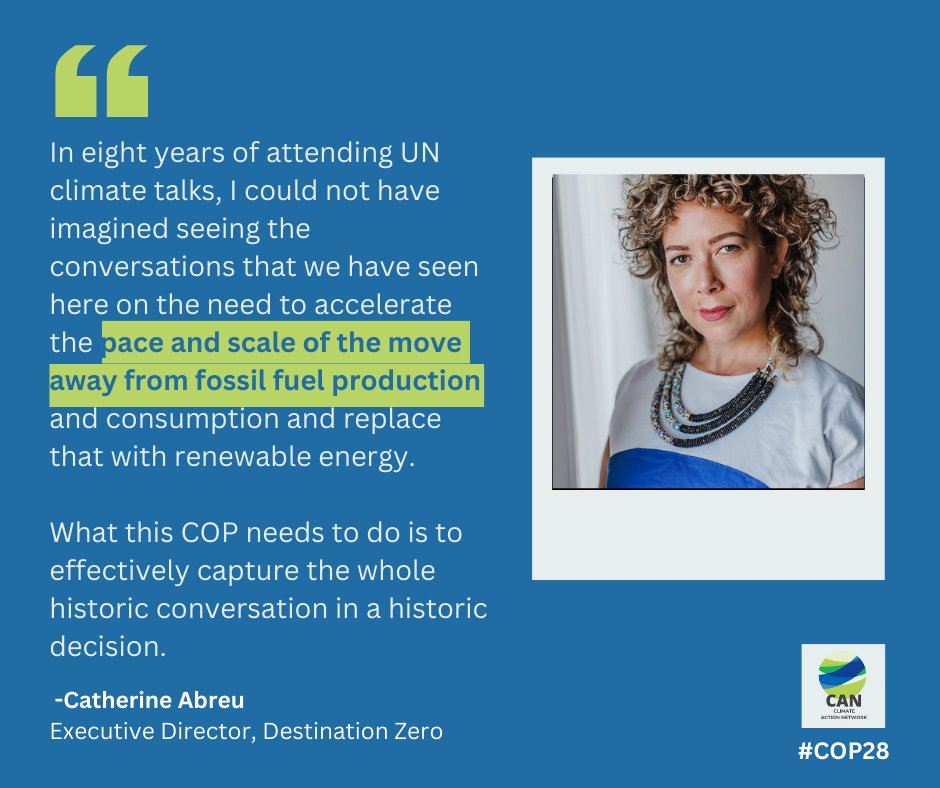 <a href="/catabreu_/">Catherine Abreu</a> <a href="/brandoncwu/">Brandon Wu</a> <a href="/ReignLau/">Lorraine Chiponda</a> <a href="/ActionAidUSA/">ActionAid USA</a> <a href="/DontGasAfrica/">@dontgasafrica.bsky.social</a> This #COP28 is historic - and the decisions should match that, says <a href="/catabreu_/">Catherine Abreu</a>.