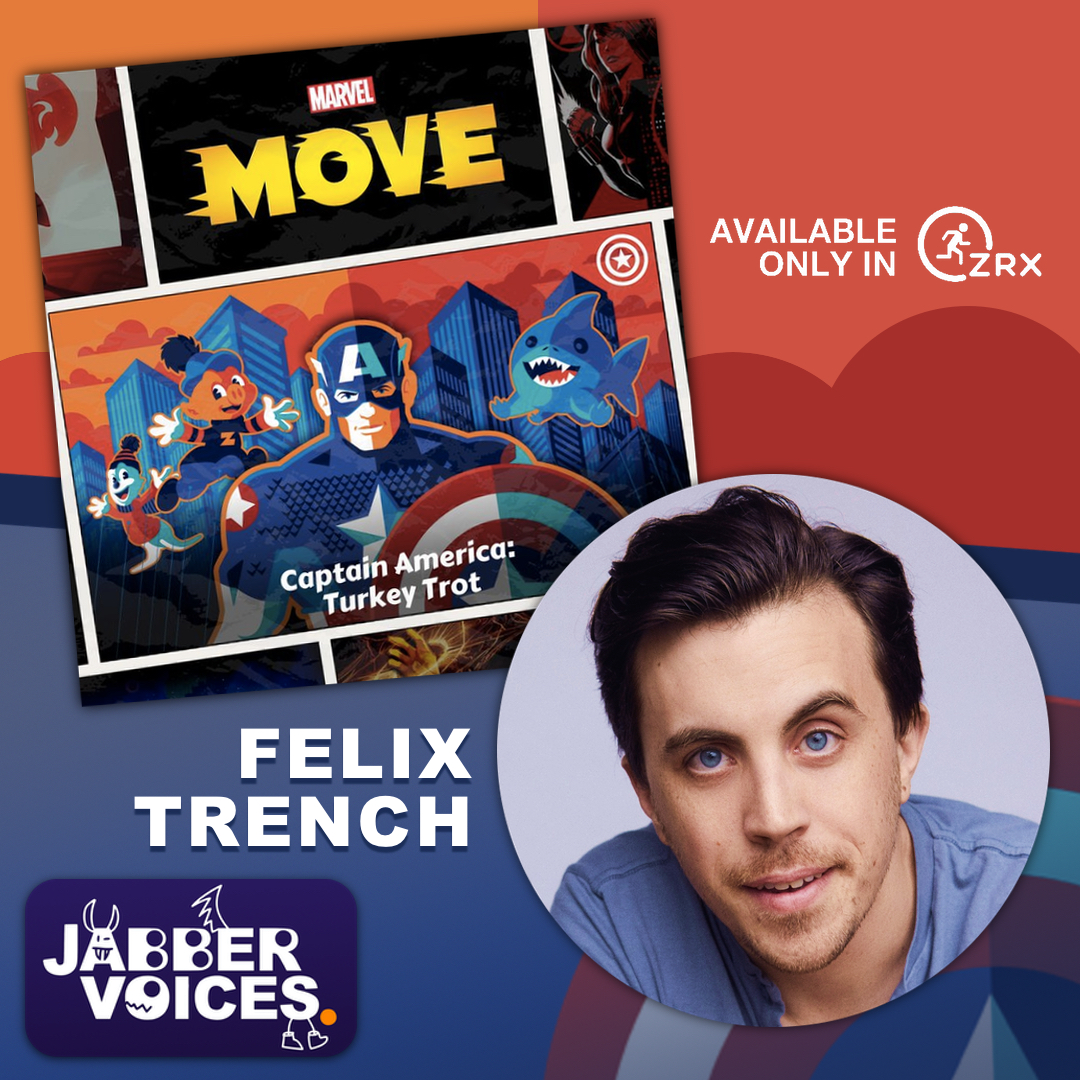 FELIX TRENCH joins the cast of MARVEL MOVE in CAPTAIN AMERICA: TURKEY TROT.

READ MORE:
jabbervoices.com/splash/felix-t…

#MarvelMove #ZRX #JabberSplash