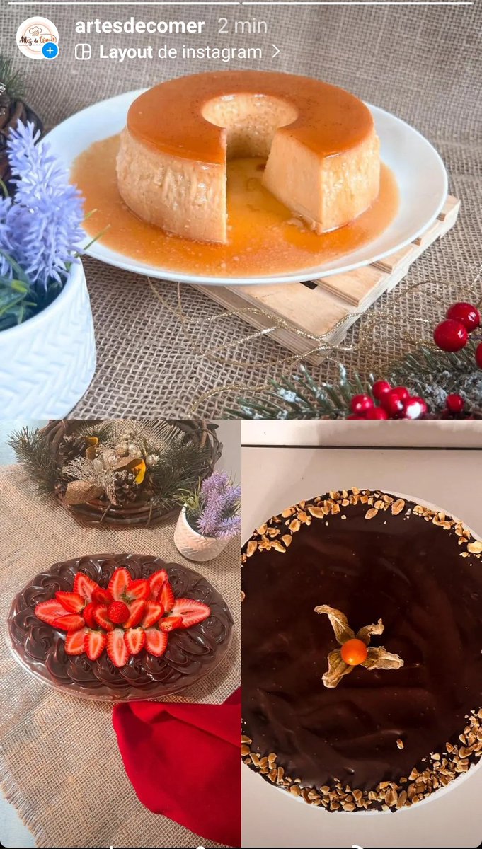 mavinhopbi's tweet image. Estamos aceitando encomendas para o natal. #pudim #pavê #tortaBrownie @ArtesdeComer