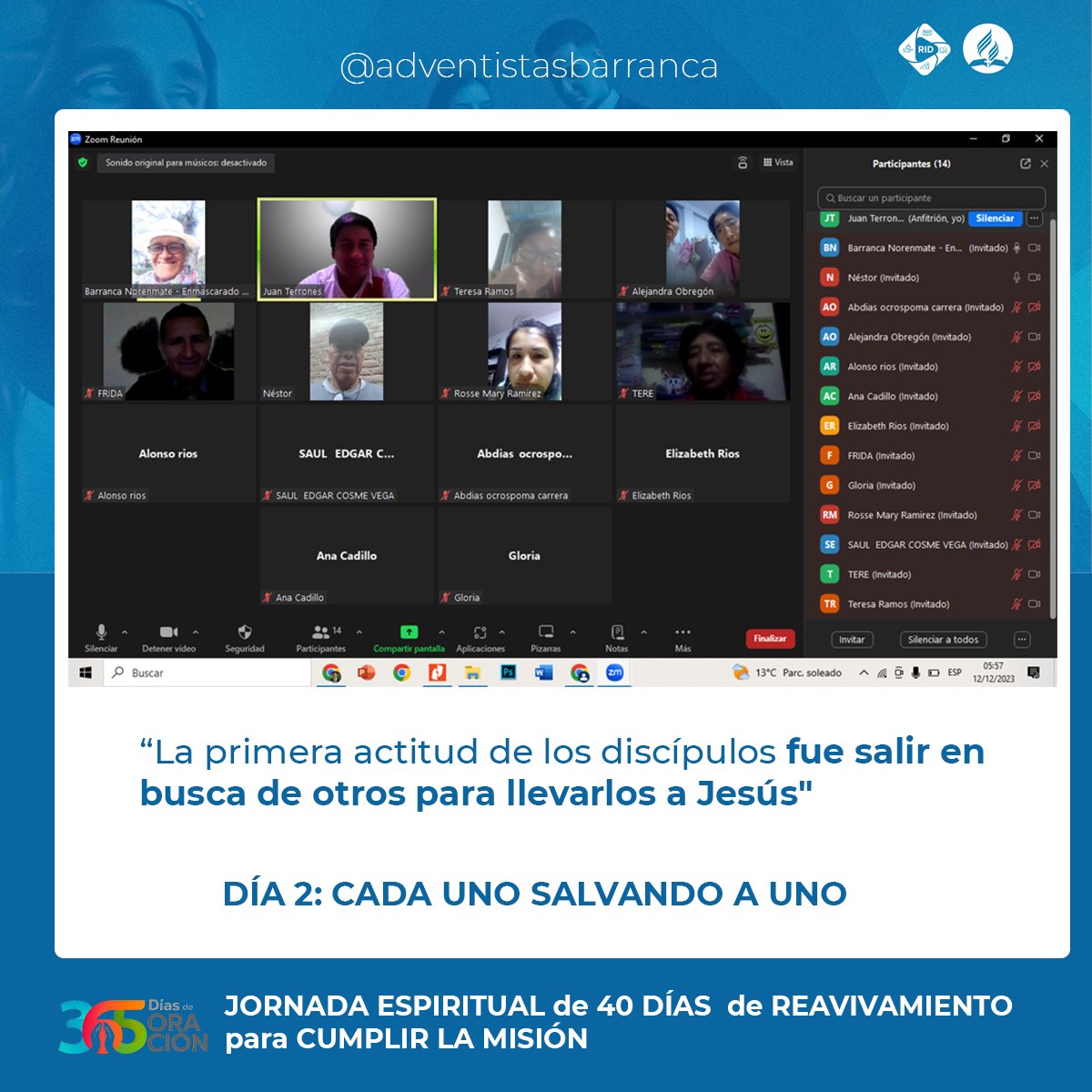 JuanTerrones9's tweet photo. ☑️Día 2 | La causa por la cual muchos cristiano no traen personas al Salvador, es la falta de verdadera conversión. 🙏#Jornade40DíasdeReavivamiento #PrimeroDios https://t.co/DNemxF9Ux8