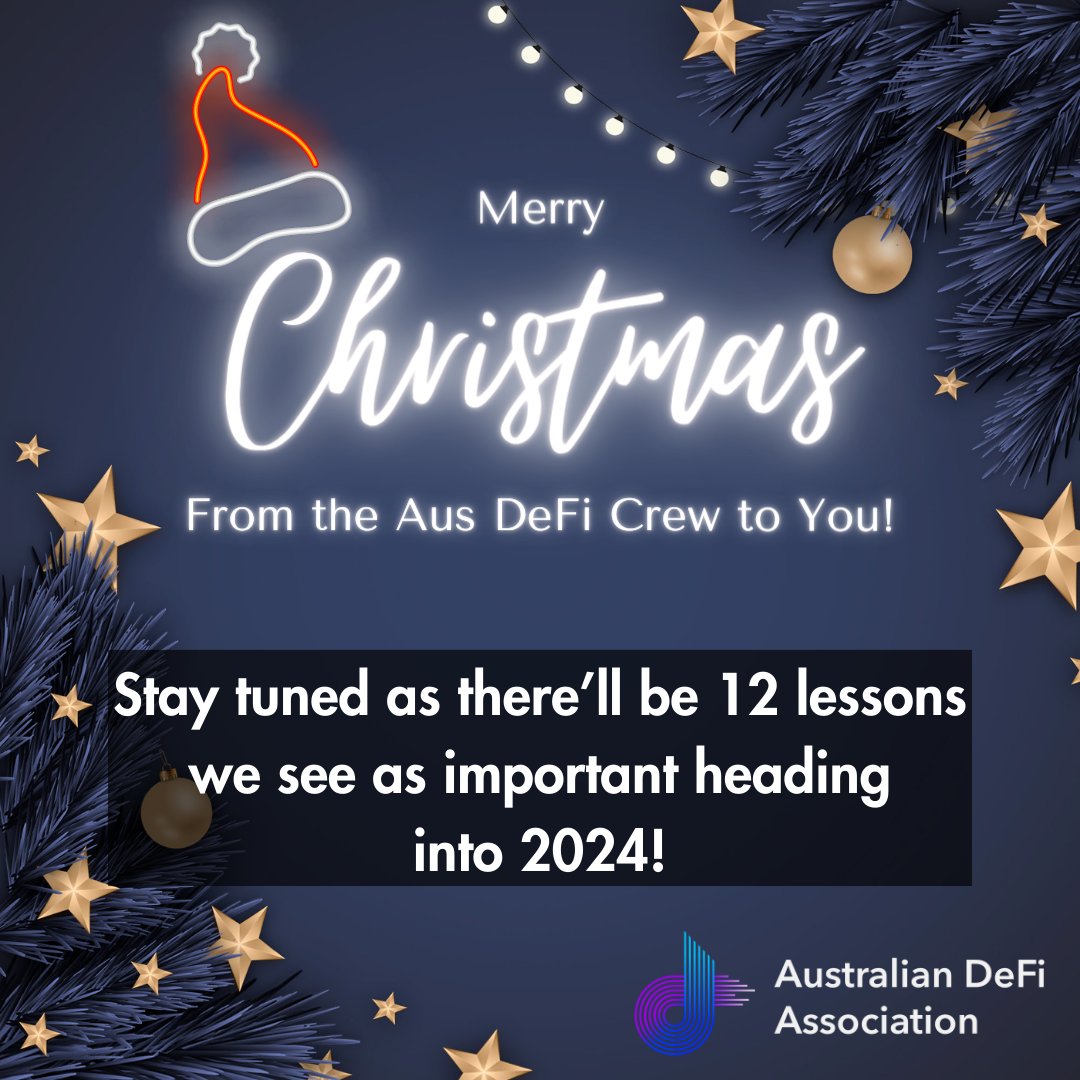 Day 9 and another of the 12 things we're grateful for until we get to Xmas and start the 12 lessons we see as important for the blockchain space... tune in everyday at 8am for more