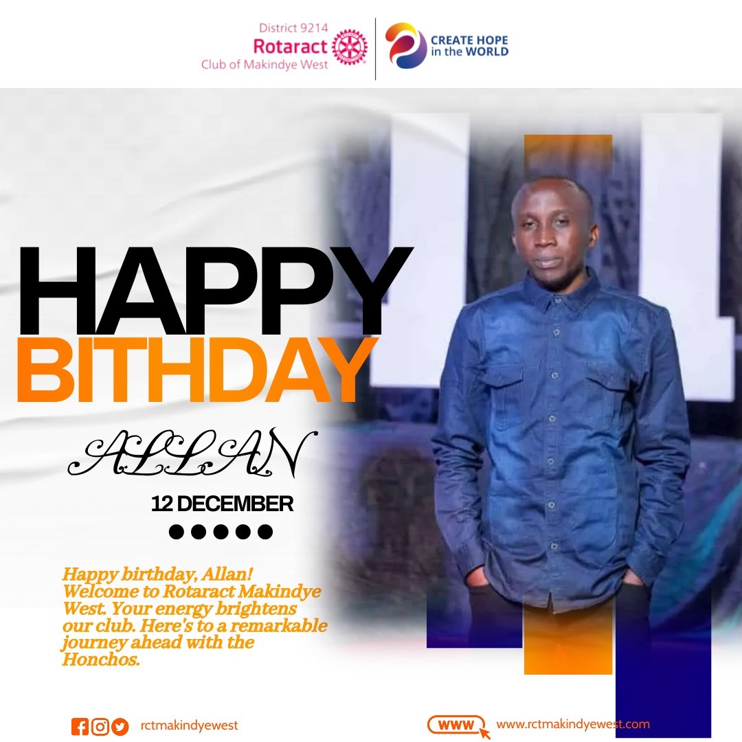 RCTmakindyeWest's tweet image. Happy birthday Allan 

#Createhope 
#RctMakindyeWest 
#HonchosPRTeam
