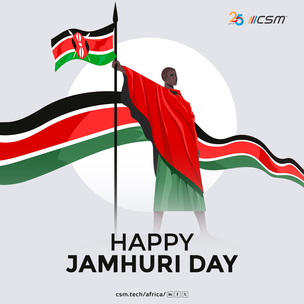Wishing a joyous Jamhuri Day to all celebrating freedom, unity, and progress!

#CSMTech #CSMTechAfrica #JamhuriDay #KenyaIndependence #Kenya