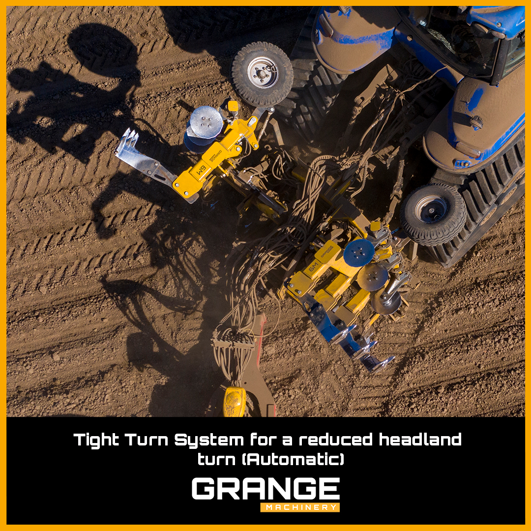 The 'Tight-Turn' system on the 6m toolbar is a game-changer! With a simple hydraulic lift, the wings fold upwards to a perfect 90-degree angle, creating the perfect conditions for a tight turn on the headlands. This makes the job easier, faster and smoother.