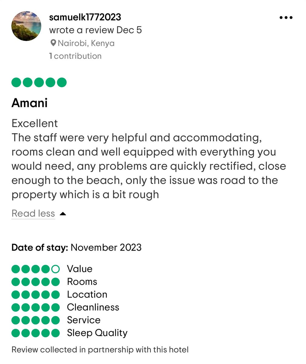 Check out our latest rave review on @Tripadvisor! #5bubblereview