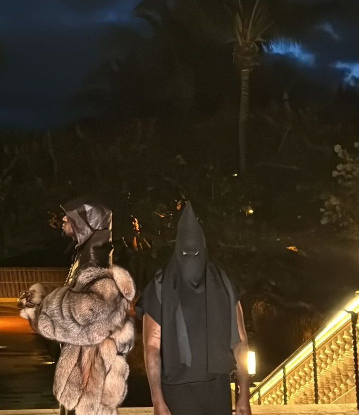 Playboi Carti &amp; Kanye West after the 'Vultures' listening party in Miami