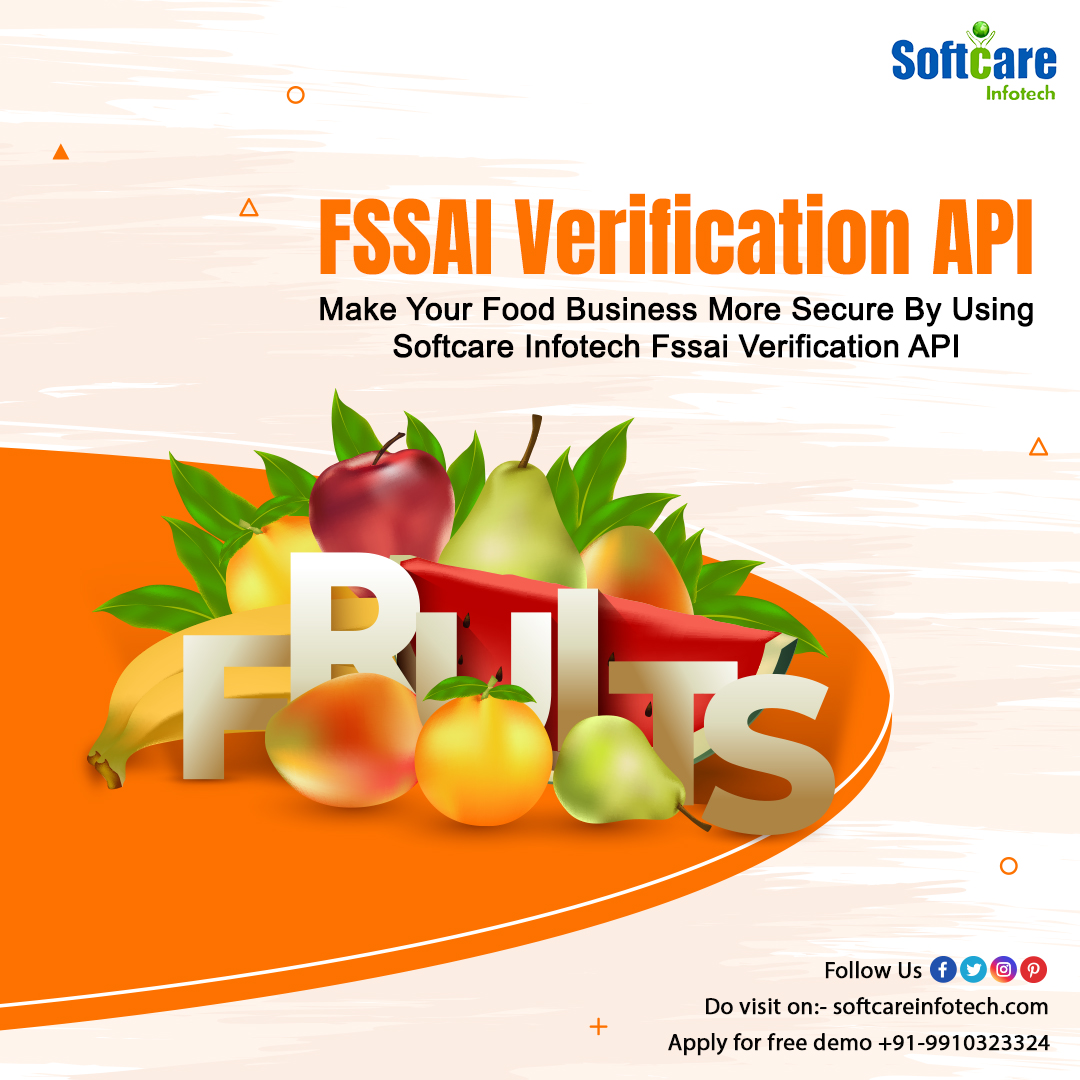 softcareinfotec's tweet image. Softcare Infotech provides the finest Fssai Verification API to help your Food Business at an affordable Price.
Free Demo Call -+91-9910323324
Visit Here -: buff.ly/3i0LXMC
#fssaiverificationapi #foodlicenseverification #fssaiverification