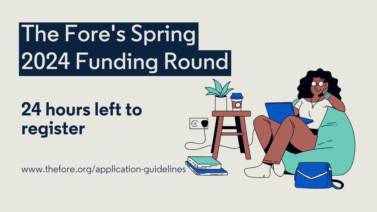 It’s your last chance to register for our Spring 2024 Funding Round. Registration closes at 12 pm midday on Wednesday 13th December. You don’t need much information and should be done in three minutes. Register here today: buff.ly/3lPJBlM