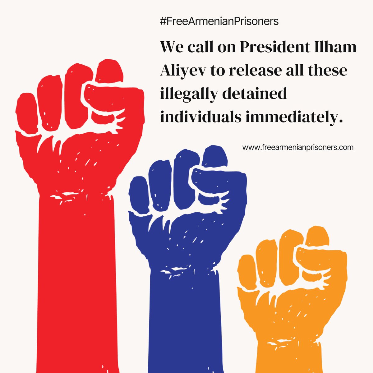 Over 150 global leaders today are demanding the immediate and unconditional release of Armenians being imprisoned in Baku, including @RubenVardanyan_. Read their letter to President @presidentaz freearmenianprisoners.com #FreeArmenianPrisoners