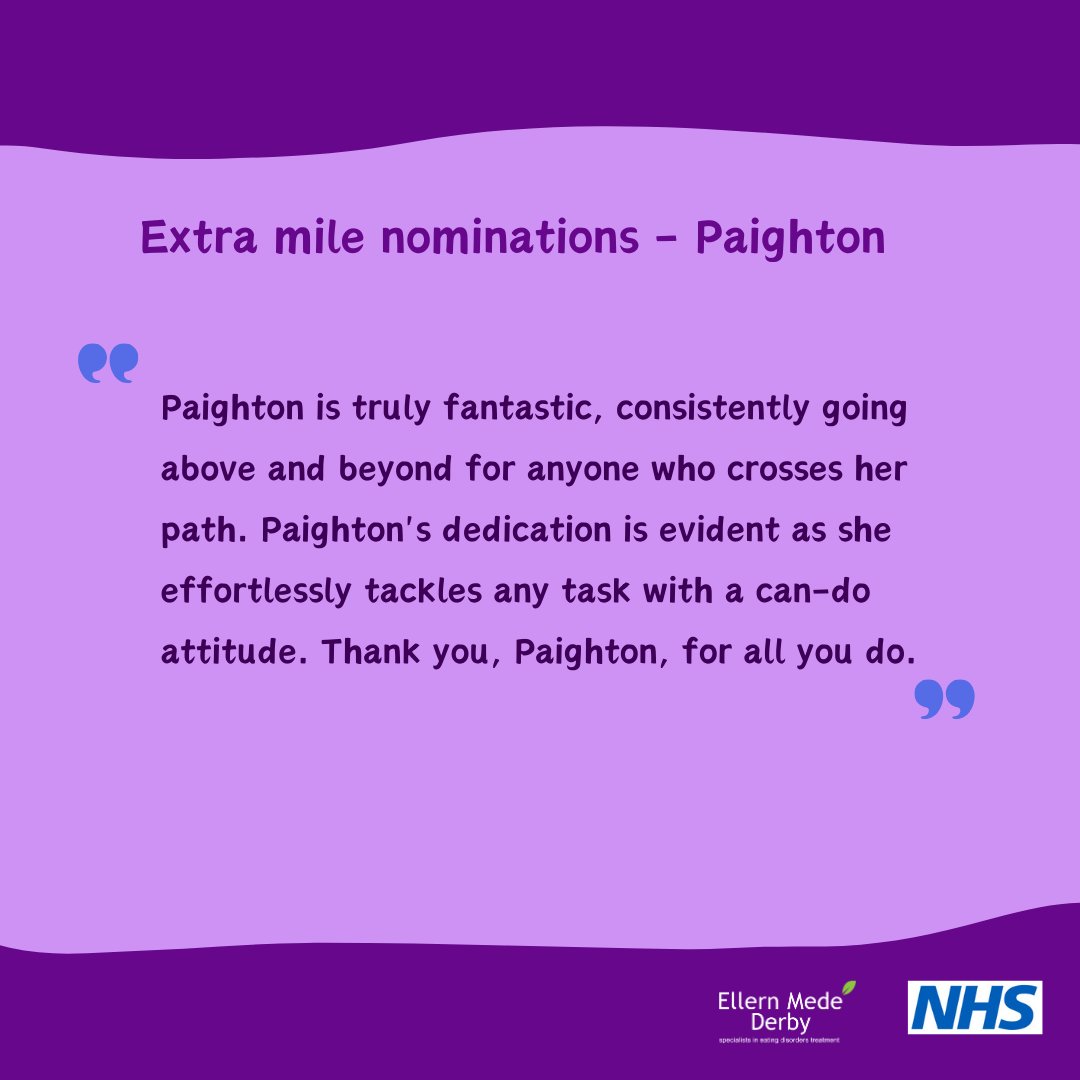 There were over 80 extra mile nominations to pick out from this month – here are a few to show off our amazing team!

#motivation #motivationalmonday #inspiration #jobs #positivevibes
#happiness #success #positivethoughts #jobinspiration #ellernmede #edrecovery