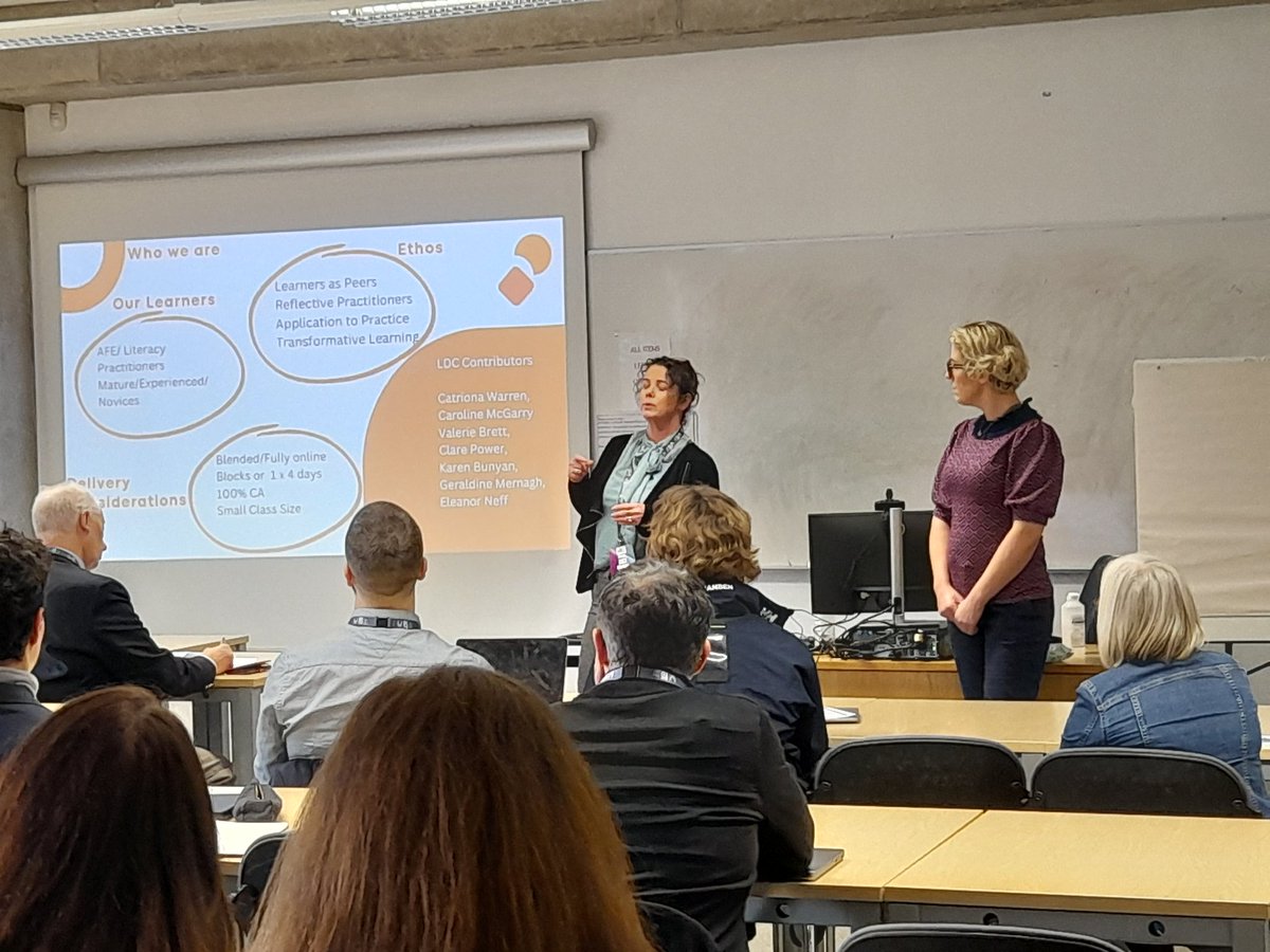 Excellent presentation by Catriona Warren @CatrionaWarren6, Caroline McGarry and the team at the Literacy Development Centre @SETU_Education, speaking @DEC23Conf about how we remain connected with our students in the online space.