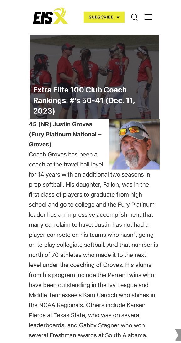 Humbled and thankful ❤️!  Thank you Brentt and staff for all you do. I enjoy this game too much! Lets rock ladies! 💪💪💪👊👊👊 <a href="/FuryPlatinum/">FuryPlatinumSoftballClub</a>  <a href="/ExtraInningSB/">EXTRA INNING SOFTBALL</a>