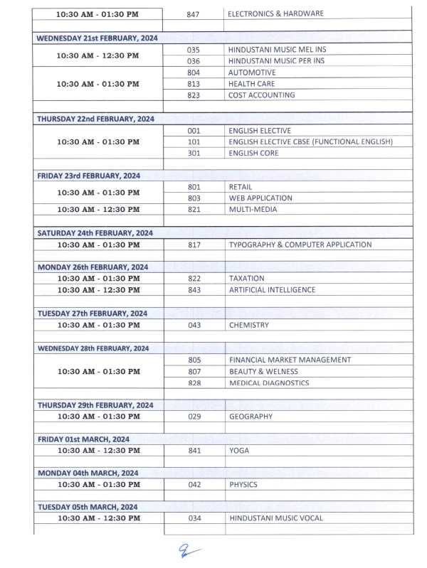 Inkhabar's tweet image. 🛑CBSE ने 12वीं कक्षा की बोर्ड परीक्षाओं की डेटशीट की जारी.
🛑परीक्षाएं 15 फरवरी 2024 से शुरू होंगी.
#LatestNews #CBSEDateSheet #InKhabar