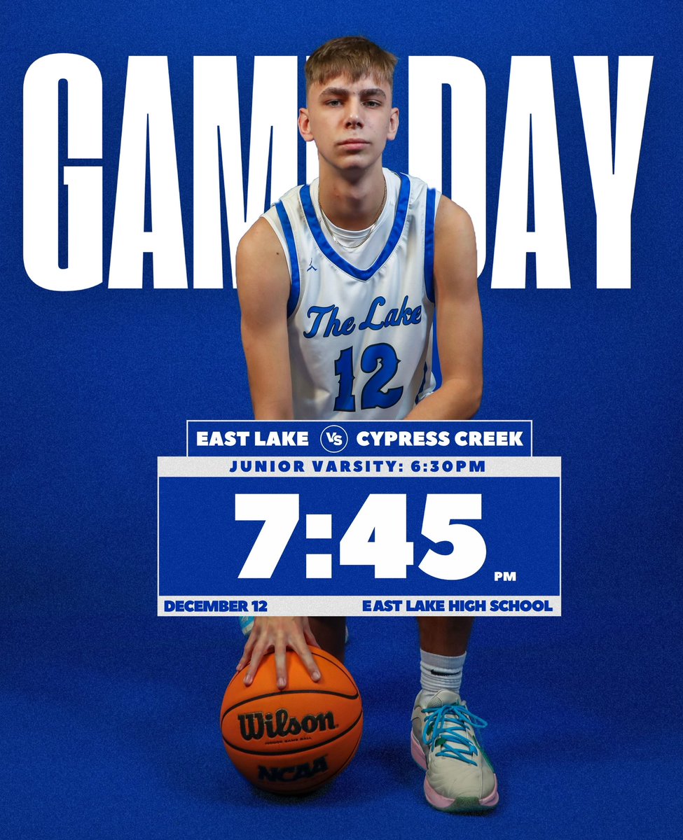 The start of a big week!

🆚 Cypress Creek
📍 East Lake, FL
⌚️ JV - 6:30pm, Varsity - 7:45pm
🎟️ GoFan.co
📺 NFHSNetwork

#ELBballFamily