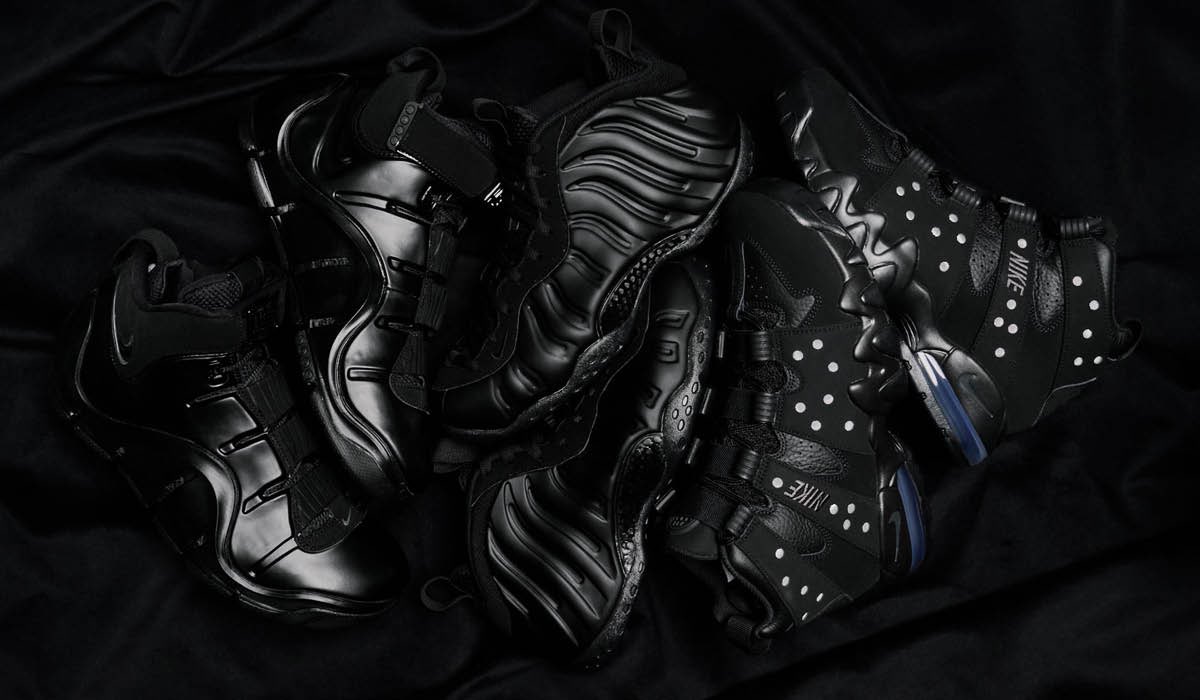 NIKE AIR FOAMPOSITE ONE 'ANTHRACITE' | AIR MAX2 CB '94 'TRIPLE BLACK' & ZOOM LEBRON 4 'ANTHRACITE' Available now both in-store & online - lapstoneandhammer.com/collections/ne… Foamposite Men’s Sizes: 7.5-15 ($240). Max2 CB94 Mens sizes: 8-14 ($170). Lebron 4 Men’s sizes: 7-15 ($240).