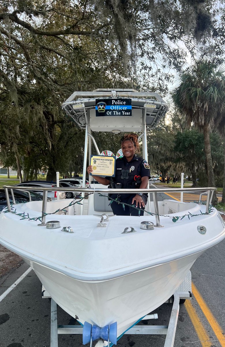 With deep pride and appreciation, let us present the Brunswick Police Officer of the Year, Corporal Kiara Woods! 
Thank you, Corporal Woods, for your selfless service to the City of Brunswick!