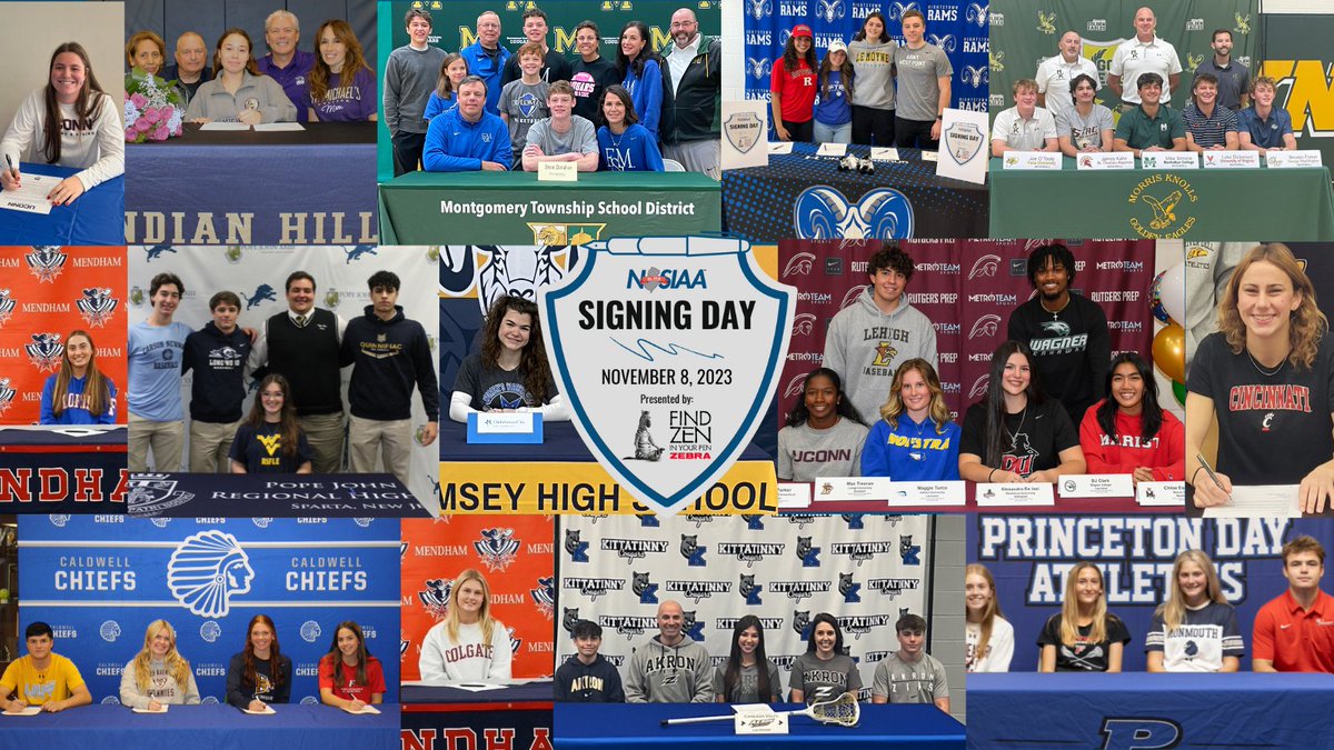 Thank you and congratulations to all the NJSIAA schools and student-athletes who participated in Fall Signing Day presented by @ZebraPen on November 8th. The NJSIAA and @ZebraPen wish the best to every student-athlete as they continue their journey forward!
