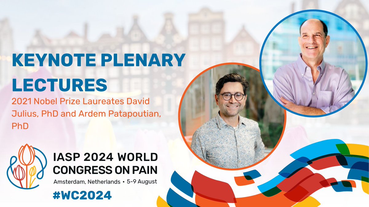 Announcing 2021 Nobel Prize Laureates David Julius, PhD, and Ardem Patapoutian, PhD as Keynote Plenary Lectures at the 2024 World Congress on Pain. Learn more and register: bit.ly/485nSZy