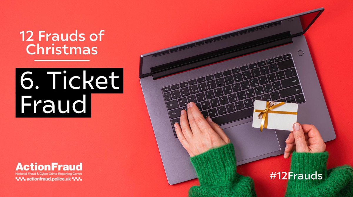 Thinking of buying some concert, festival or theatre tickets this Christmas?
 
🤔 Only buy tickets from the venue’s box office, official promoter or agent, or a well-known and reputable ticket site.
 
 Find out more: orlo.uk/Buf8I
 
#12Frauds #Christmas #ROCUWM