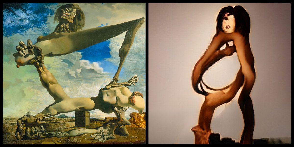 unityofmulti's tweet image. Gm with a note that early AI-art often reminds me of 20th century surrealism!