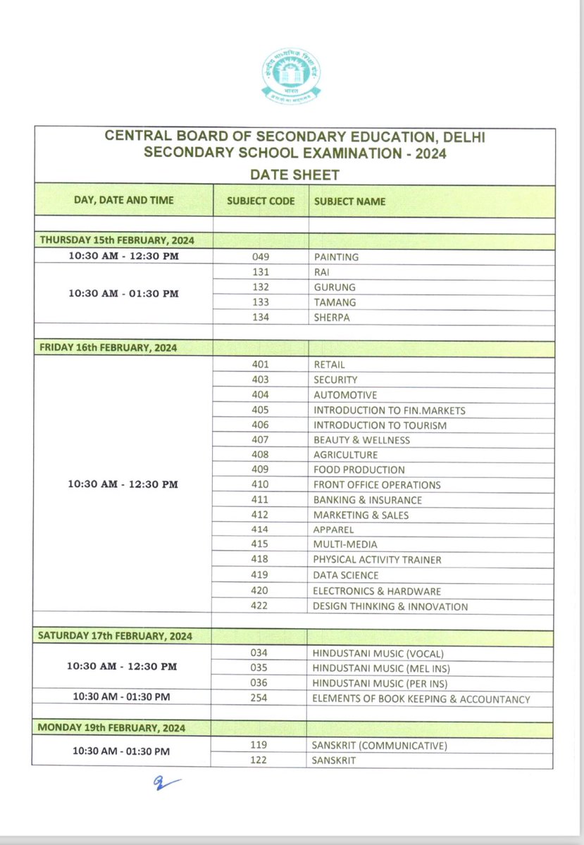 PawanBhadanaG's tweet image. Fantastic update for CBSE Class 10 students!
The board exam date sheet is out. Time to gear up for success, put in your best effort, and conquer those exams. You&apos;ve got this! 💪 #CBSEClass10 #BoardExams2023
