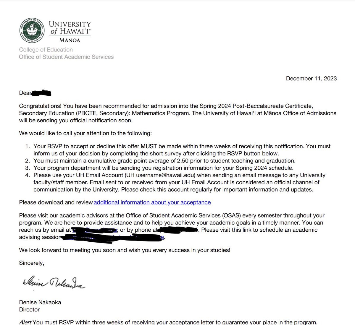 We are so back [to graduate school]