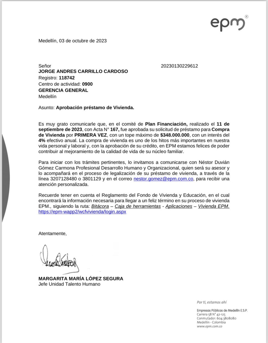 alejodebedout's tweet image. Atención🚨Junta directiva de EPM modifica requisitos para darle crédito de vivienda al Gerente saliente.

El pasado 11 de mayo, @QuinteroCalle obrando como presidente de la Junta Directiva de EPM, firmó el decreto que modifica el Plan de Financiación de Vivienda de la Empresa. El…