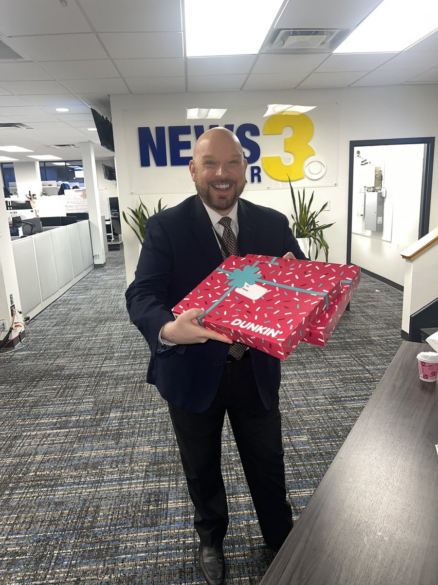 We love when <a href="/BlaineStewart/">Blaine Stewart</a> brings sweet treats to the newsroom 🍩